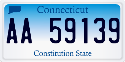 CT license plate AA59139