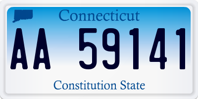 CT license plate AA59141