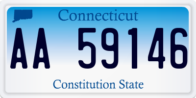CT license plate AA59146