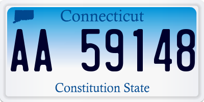 CT license plate AA59148