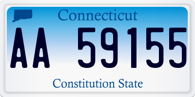 CT license plate AA59155