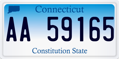 CT license plate AA59165