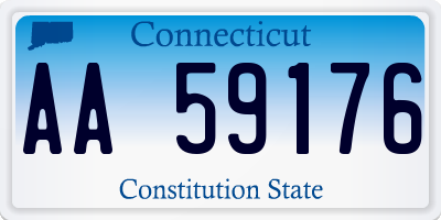 CT license plate AA59176