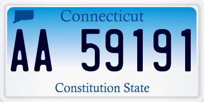 CT license plate AA59191