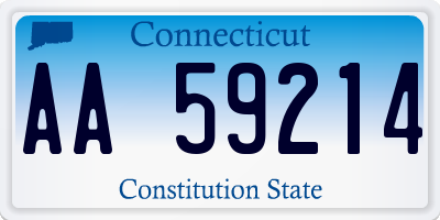 CT license plate AA59214