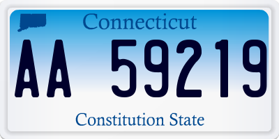 CT license plate AA59219