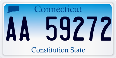 CT license plate AA59272