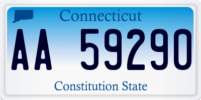 CT license plate AA59290