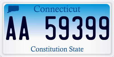 CT license plate AA59399