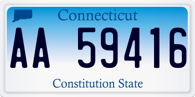 CT license plate AA59416