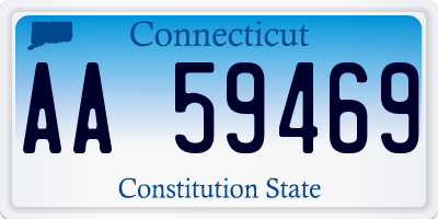 CT license plate AA59469