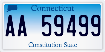 CT license plate AA59499
