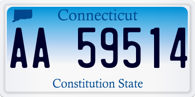 CT license plate AA59514