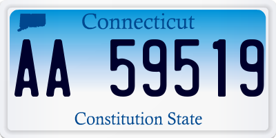 CT license plate AA59519