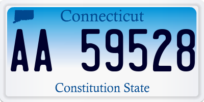 CT license plate AA59528