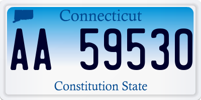 CT license plate AA59530