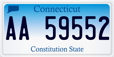 CT license plate AA59552