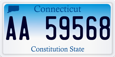 CT license plate AA59568