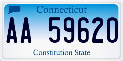 CT license plate AA59620