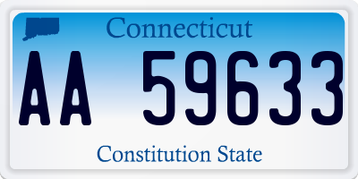 CT license plate AA59633