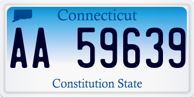 CT license plate AA59639