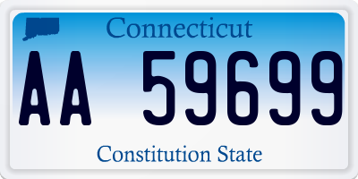 CT license plate AA59699