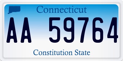 CT license plate AA59764