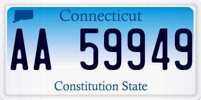 CT license plate AA59949
