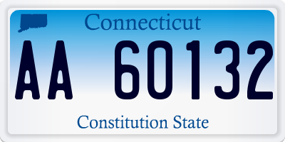 CT license plate AA60132