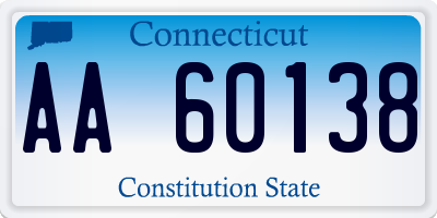 CT license plate AA60138