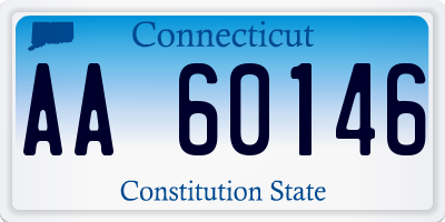 CT license plate AA60146