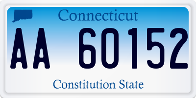 CT license plate AA60152