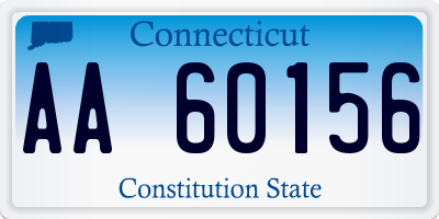 CT license plate AA60156