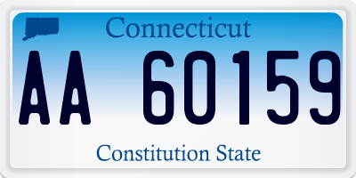 CT license plate AA60159