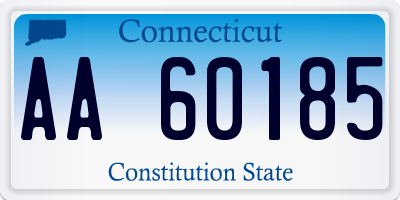 CT license plate AA60185