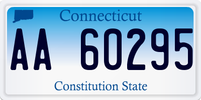 CT license plate AA60295