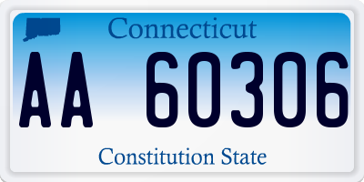 CT license plate AA60306