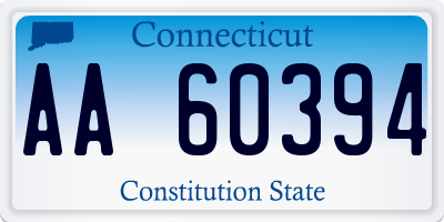 CT license plate AA60394