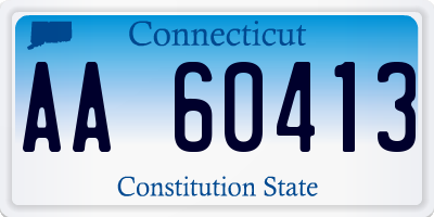 CT license plate AA60413