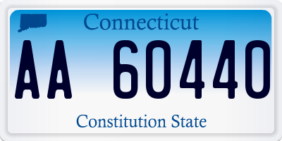 CT license plate AA60440