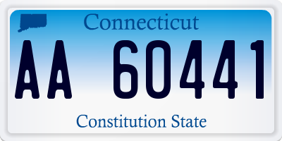 CT license plate AA60441