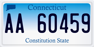 CT license plate AA60459