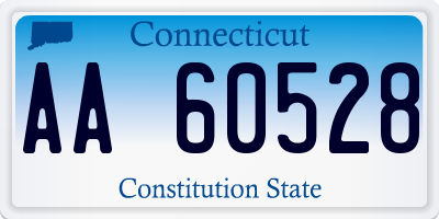 CT license plate AA60528