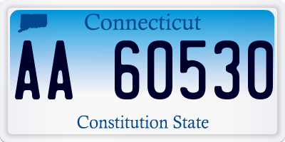 CT license plate AA60530