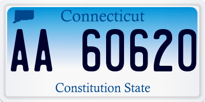 CT license plate AA60620