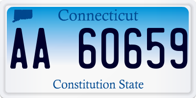 CT license plate AA60659