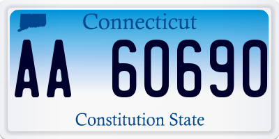 CT license plate AA60690