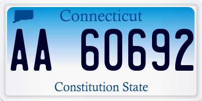 CT license plate AA60692