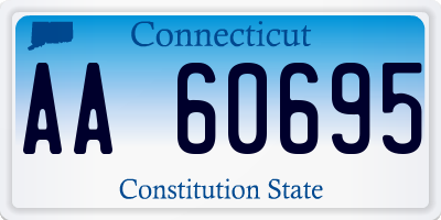 CT license plate AA60695