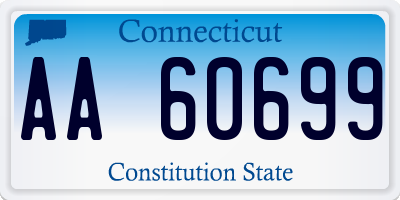 CT license plate AA60699